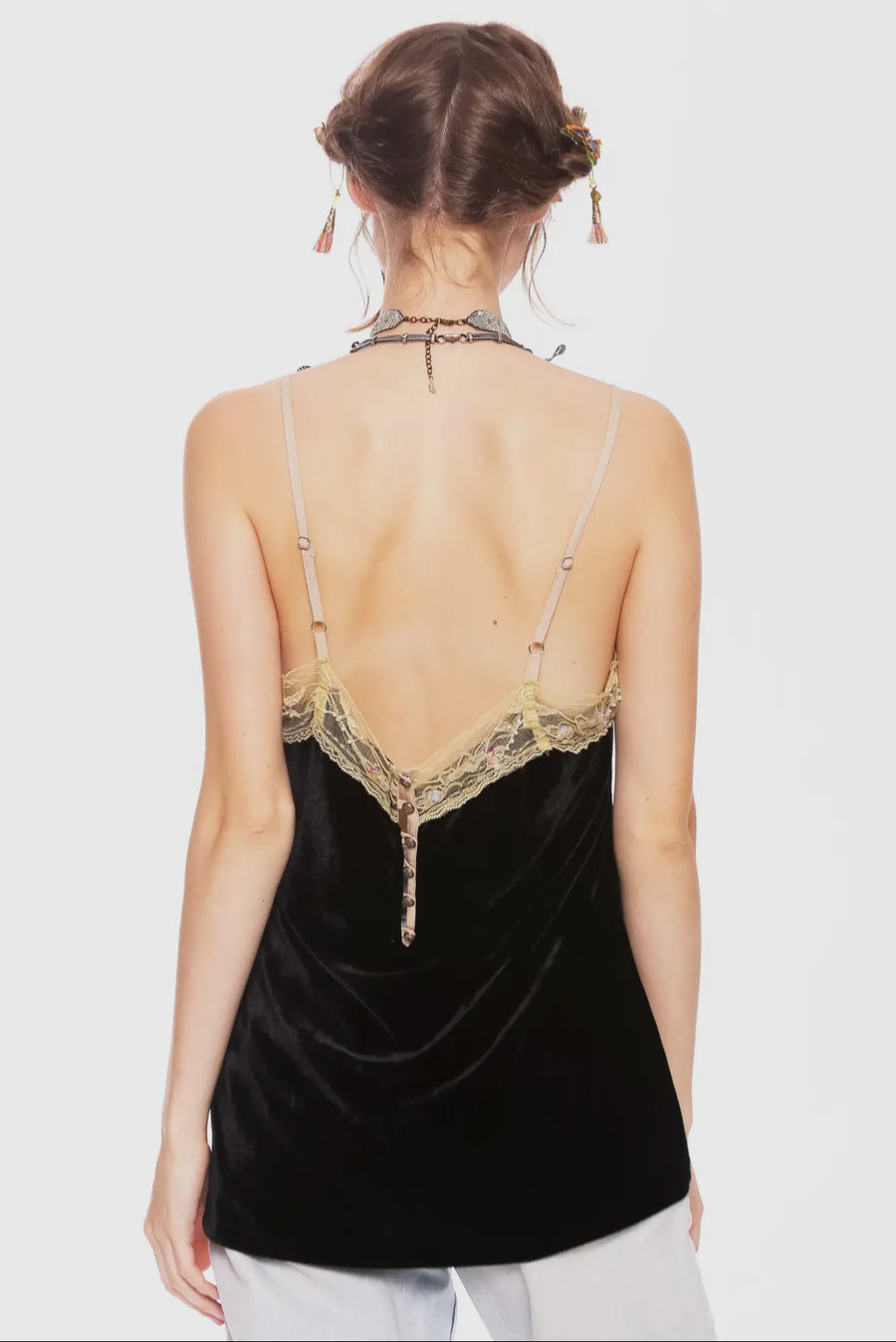 Beaded Velvet Dreams Cami by Aratta