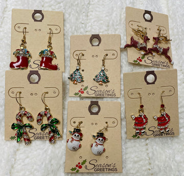 Holiday Enamel Earrings - Robin Boutique-Boutique 