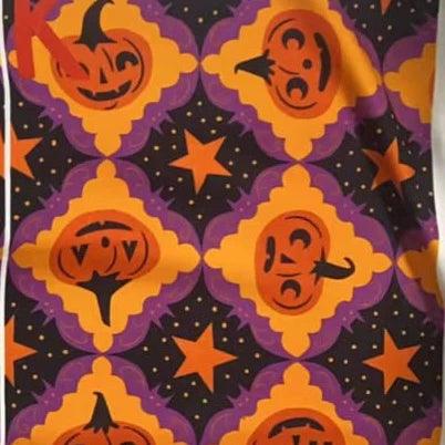 "Purple Bat Frame" Vintage Pumpkins Leggings - Robin Boutique-Boutique 