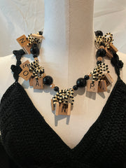 Bohemian Scrabble Charm Necklace by Lori
