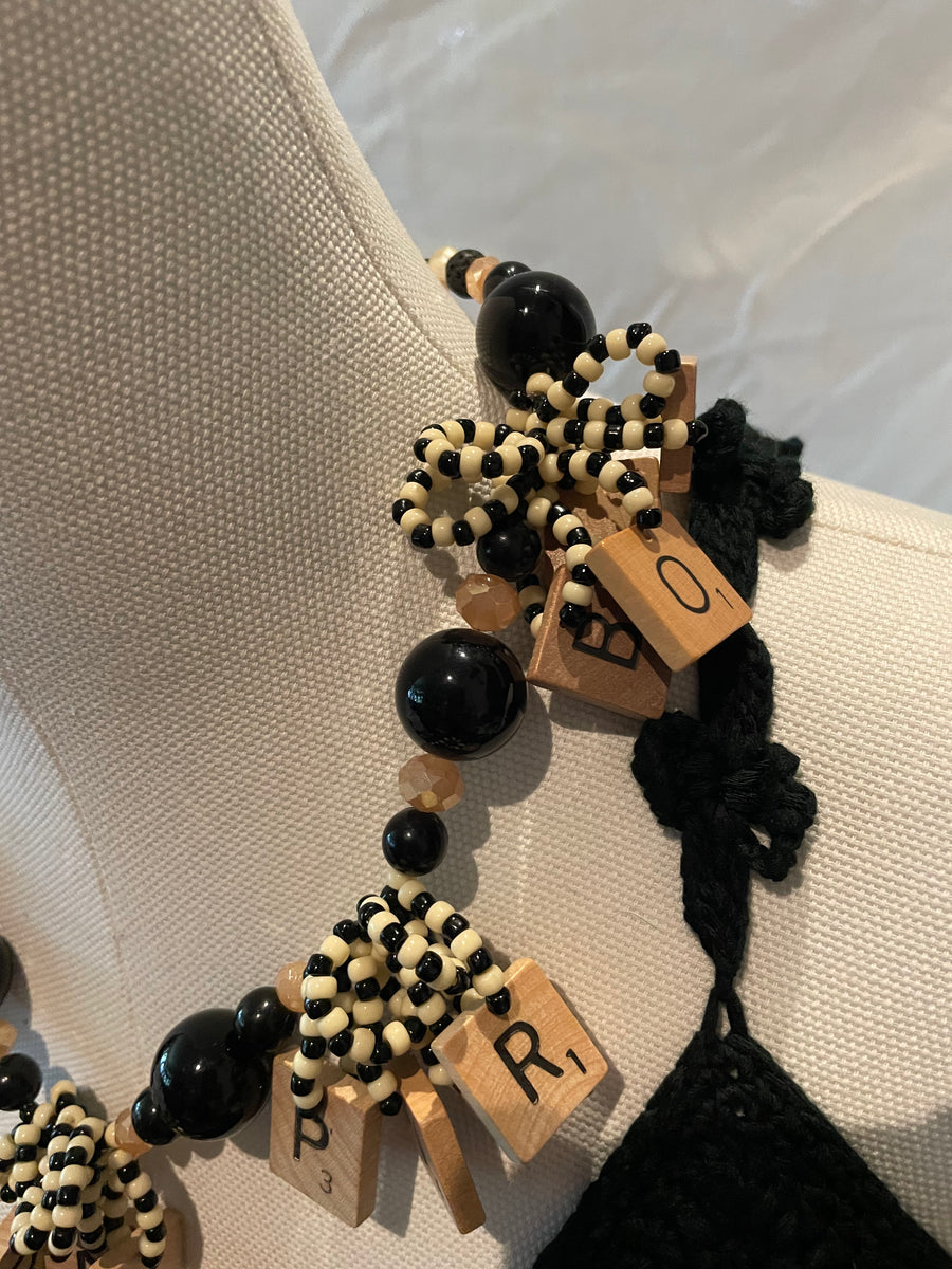 Bohemian Scrabble Charm Necklace by Lori