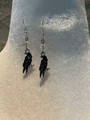 Raven Charm Earrings by Gina