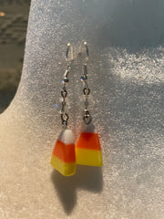 Candy Corn Charm Earrings by Gina