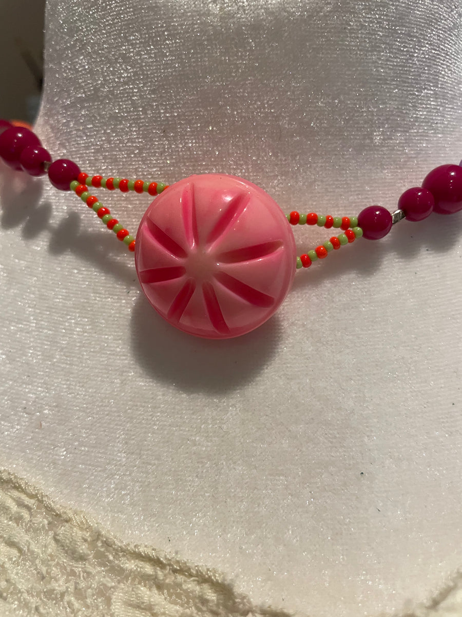 Retro Boho Fun Starburst Necklace by Lori