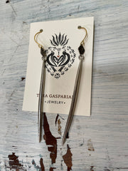 Dagger Earrings by Tara Gasparian