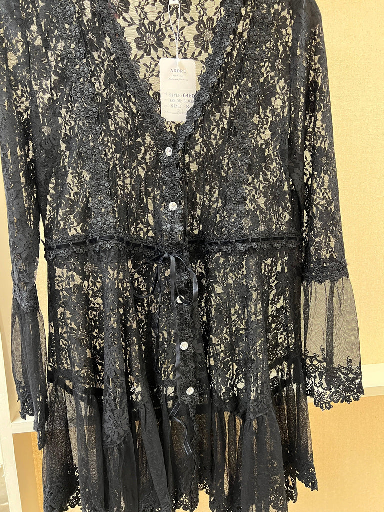 Adore Lace Duster Jacket 6450 - Robin Boutique-Boutique 