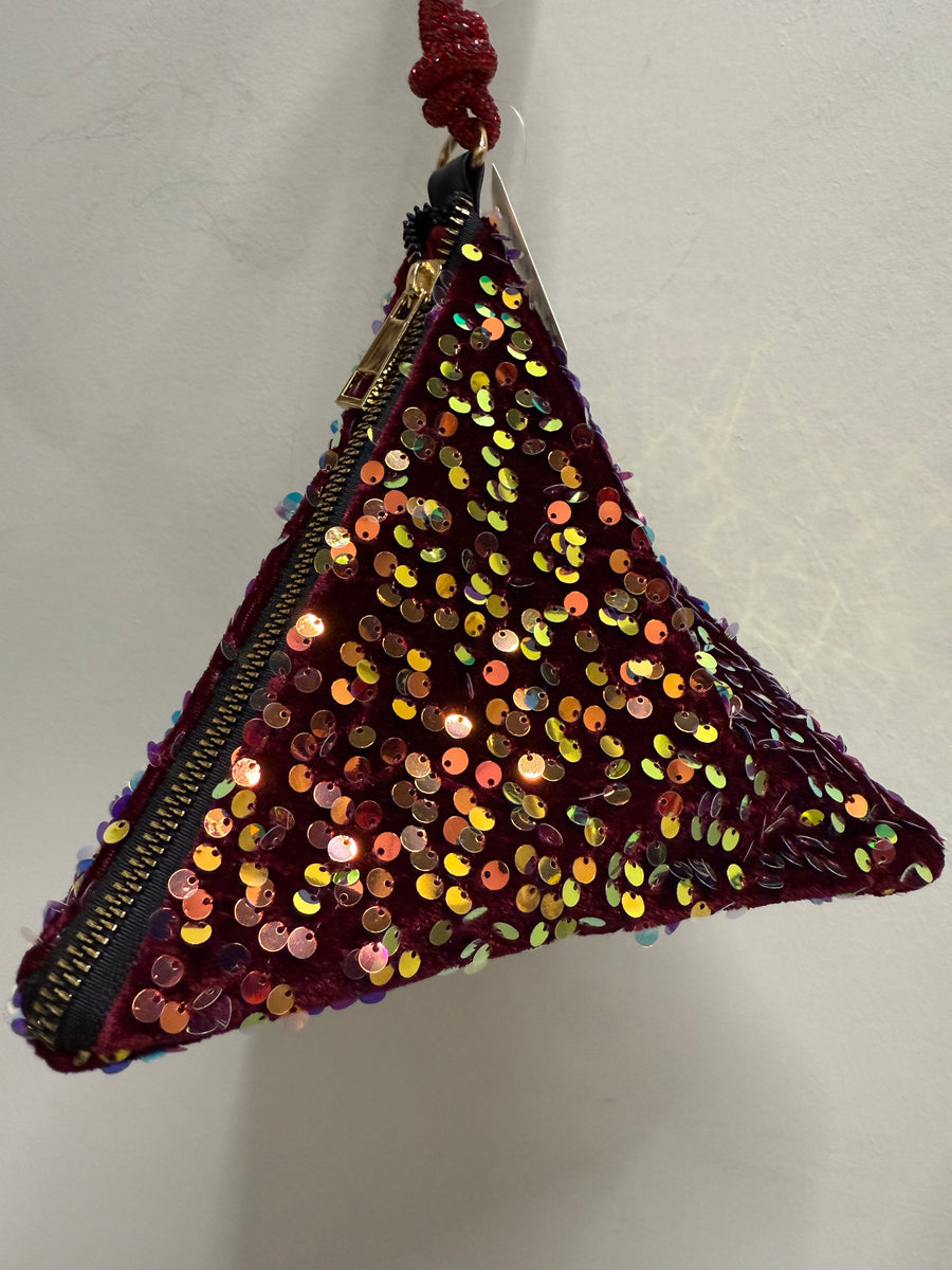 Pyramid Sequins Evening Wristlet Handbag Robin Boutique