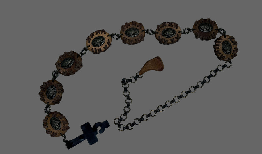 Wood Chain Concho Belts Robin Boutique