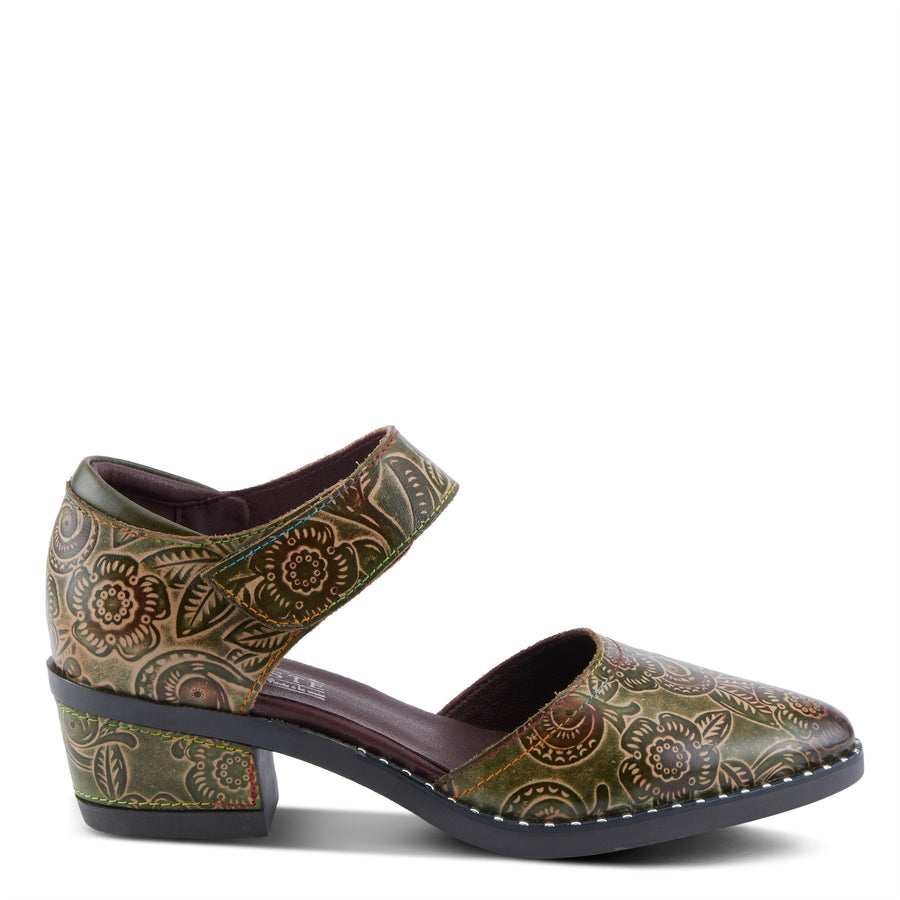 L'Artiste Jazzberry Shoes in Olive Multi Robin Boutique