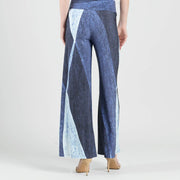 Silky Stripes Palazzo Pant by Clara Sun Woo