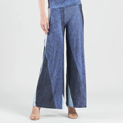 Silky Stripes Palazzo Pant by Clara Sun Woo