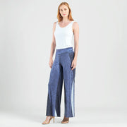 Silky Stripes Palazzo Pant by Clara Sun Woo