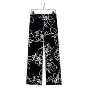 Crepe Knit Side Slit Ankle Pant by Clara Sun Woo