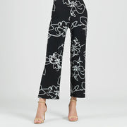 Crepe Knit Side Slit Ankle Pant by Clara Sun Woo