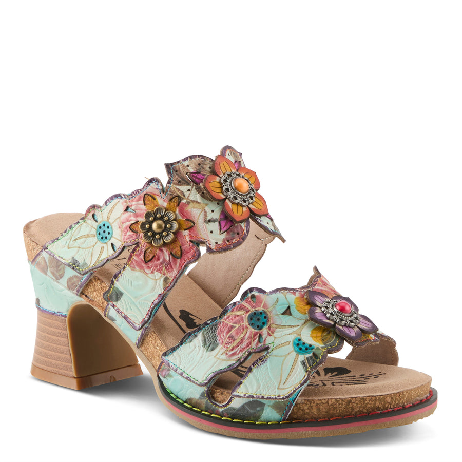 L'Artiste Radiating Platform Sandals Slides Robin Boutique