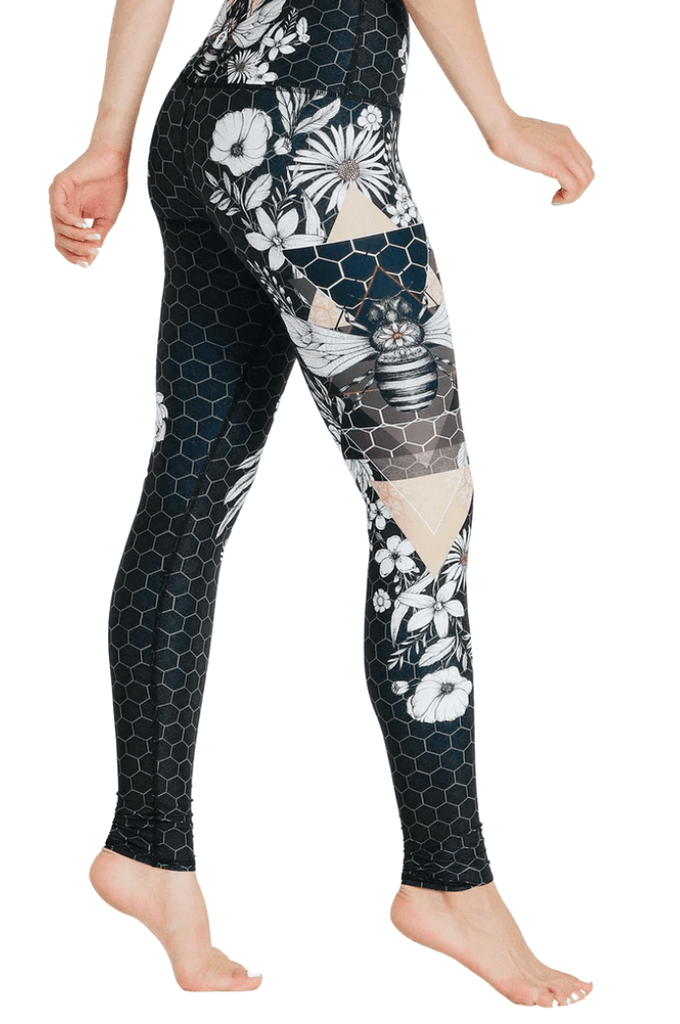 Yoga Democracy Printed Leggings in Beeloved 1103127 - Robin Boutique-Boutique 