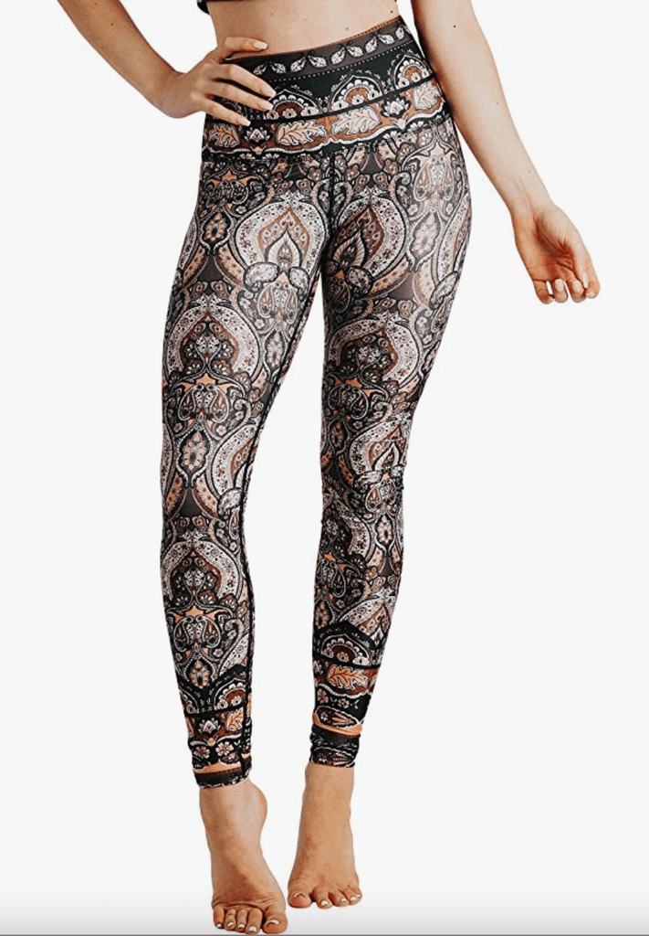 Yoga Democracy Printed Leggings in Espresso Yourself 1103133 - Robin Boutique-Boutique 