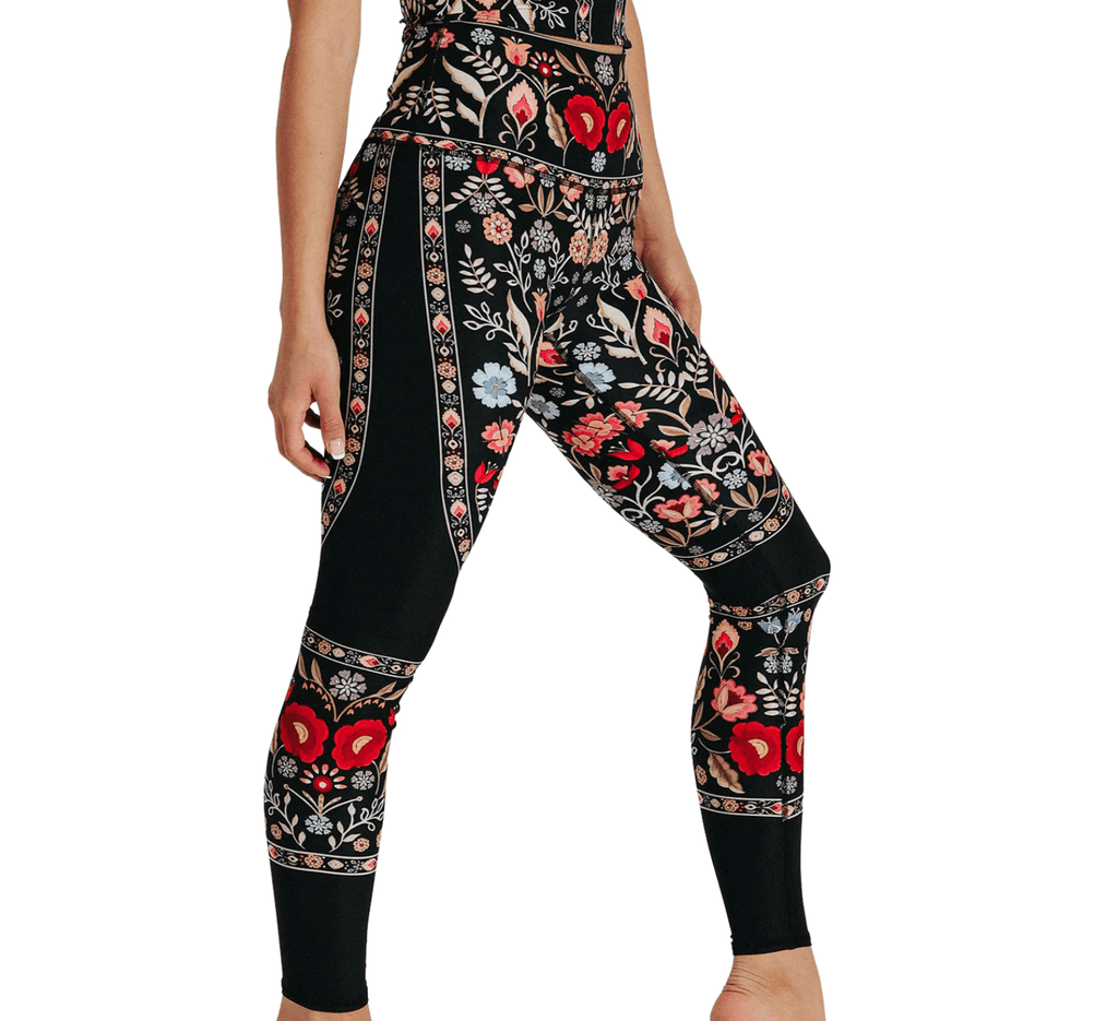 Yoga Democracy Printed Leggings in Rustica 110388 - Robin Boutique-Boutique 