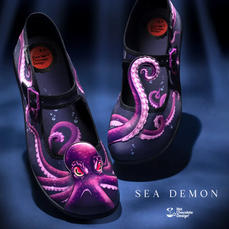 Hot Chocolate Chocolaticas® Sea Demon Women's Mary Jane Flat Robin Boutique