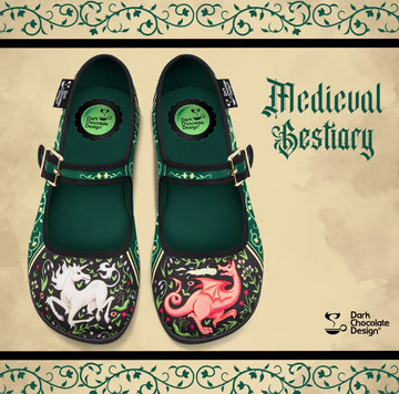 Hot Chocolate Chocolaticas® Medieval Bestiary Women's Mary Jane Flat Robin Boutique