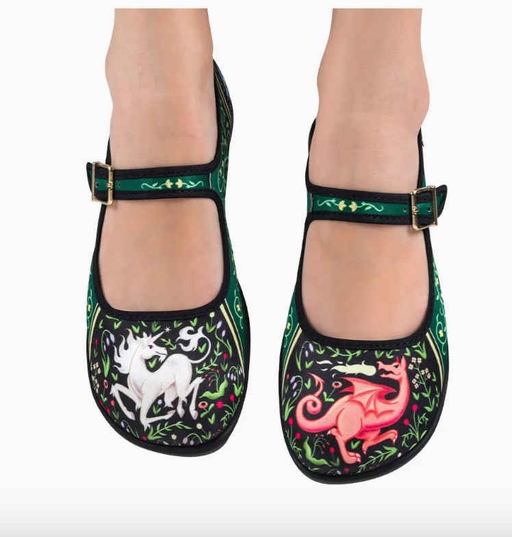 Hot Chocolate Chocolaticas® Medieval Bestiary Women's Mary Jane Flat Robin Boutique