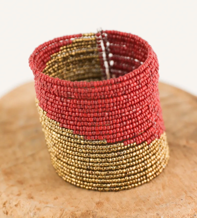 Golden Hour Beaded Cuff