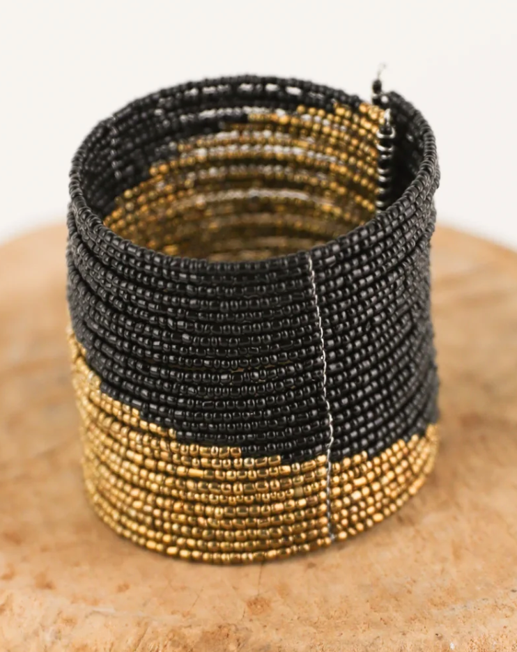 Golden Hour Beaded Cuff