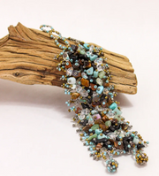Rocky Road  Semi Precious and Beaded Bracelet