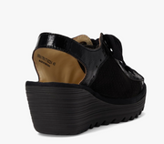 Fly London YUTA617 Platform Wedge Sneaker Laceup Shoes