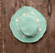 Crochet Fleur Natural Sun Hat UPF 35
