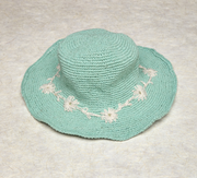 Crochet Fleur Natural Sun Hat UPF 35
