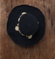 Crochet Fleur Natural Sun Hat UPF 35