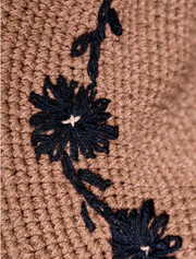 Crochet Fleur Natural Sun Hat UPF 35