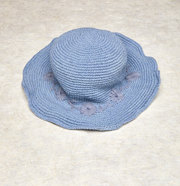 Crochet Fleur Natural Sun Hat UPF 35