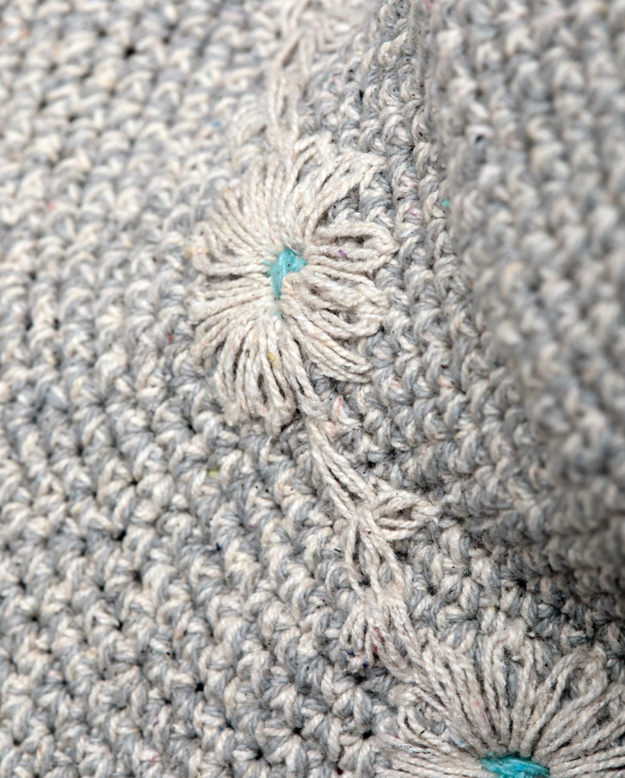 Crochet Fleur Natural Sun Hat UPF 35