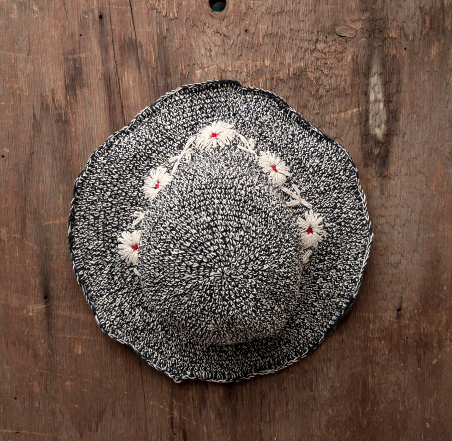 Crochet Fleur Natural Sun Hat UPF 35