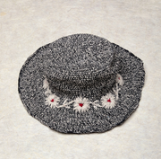 Crochet Fleur Natural Sun Hat UPF 35