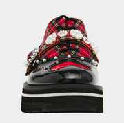 Simonee Red Plaid Loafers Robin Boutique