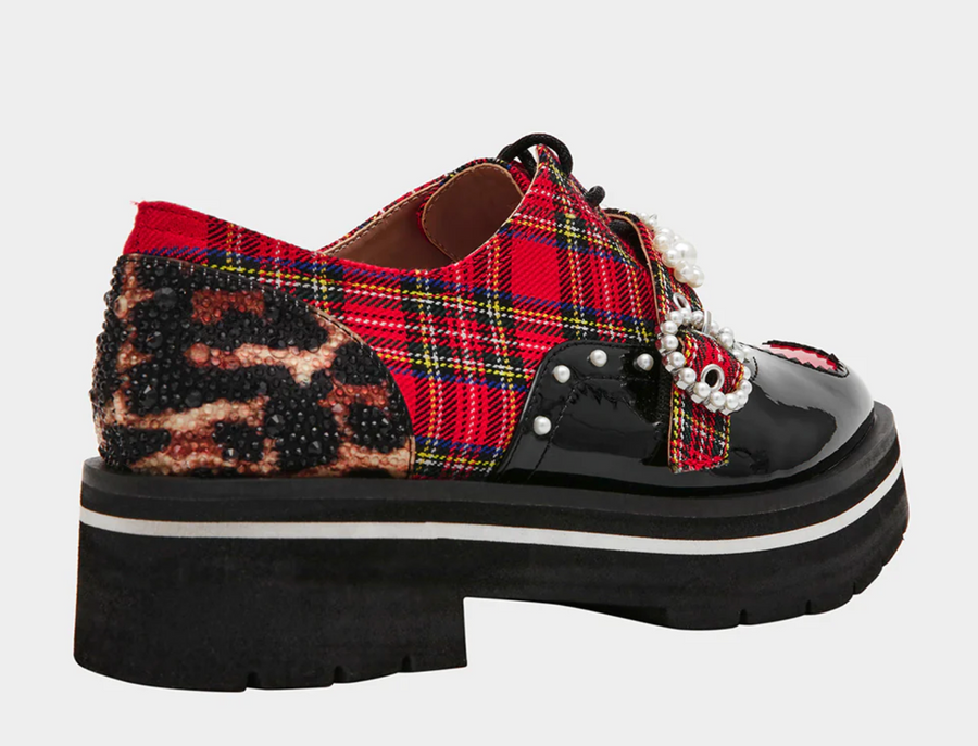 Simonee Red Plaid Loafers Robin Boutique