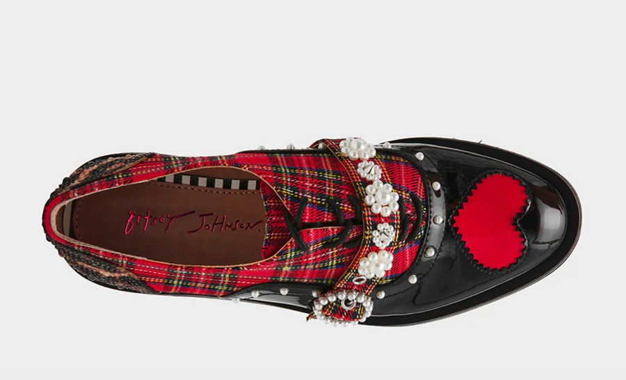 Simonee Red Plaid Loafers Robin Boutique