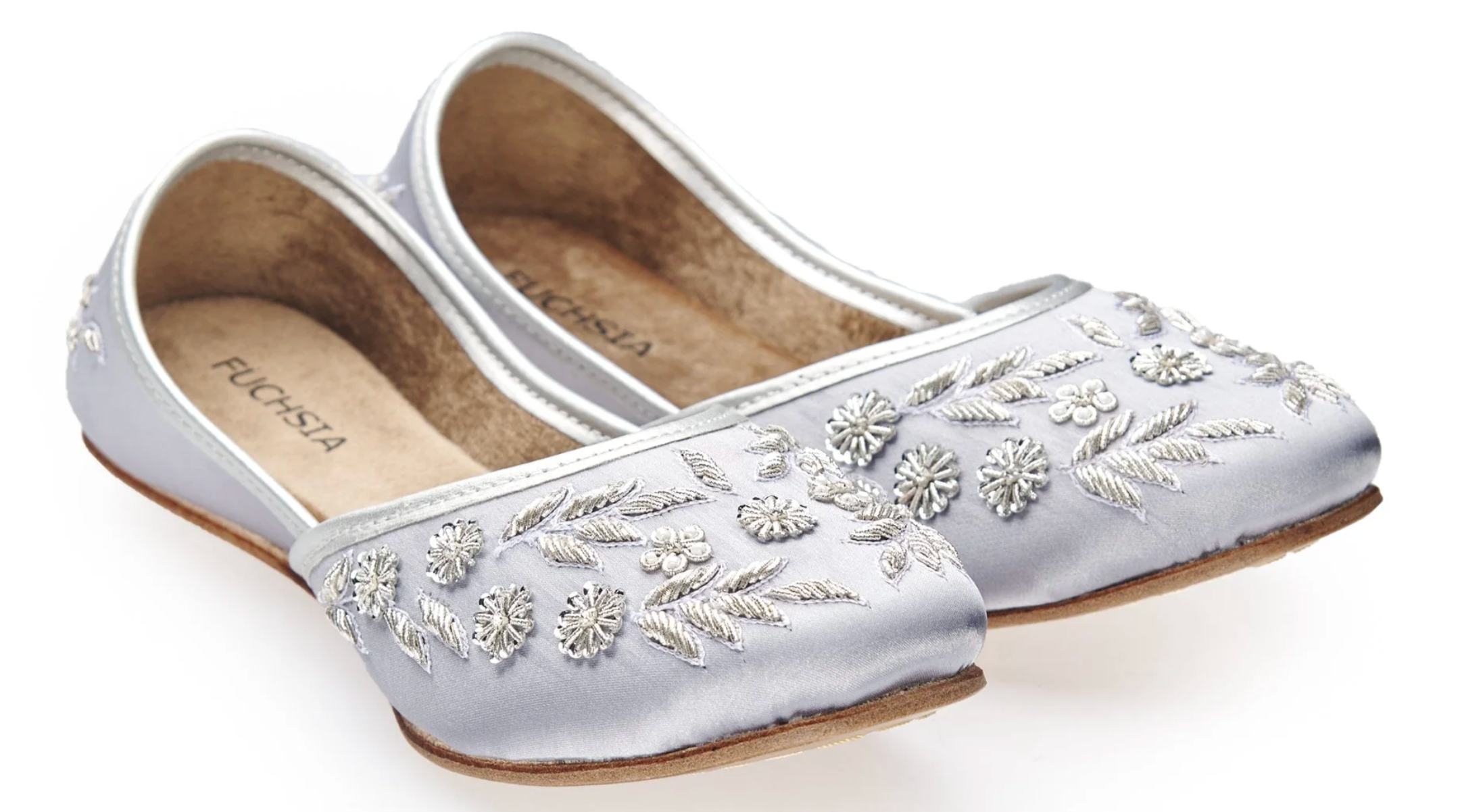 Amira Silver Ballet Flats Robin Boutique