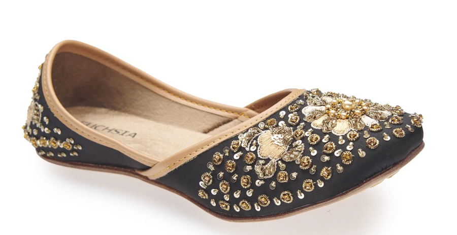Midnight Glamour Ballet Flats