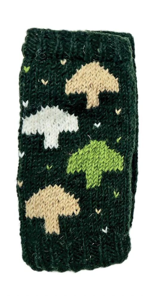 Owl Handmade Knit Fingerless Gloves