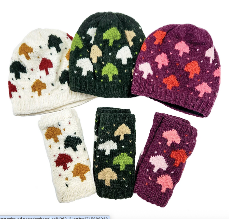 Handmade Knit Beanie Hats by Yak & Yeti Robin Boutiue