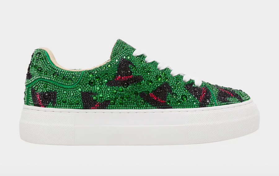 SIDNY Adult Witch Hat Rhinestones Sneaker Shoes by Betsey Johnson Robin Boutique