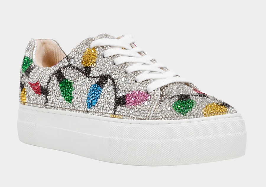 SIDNY Adult Holiday Lights Sneaker Shoes by Betsey Johnson Robin Boutique