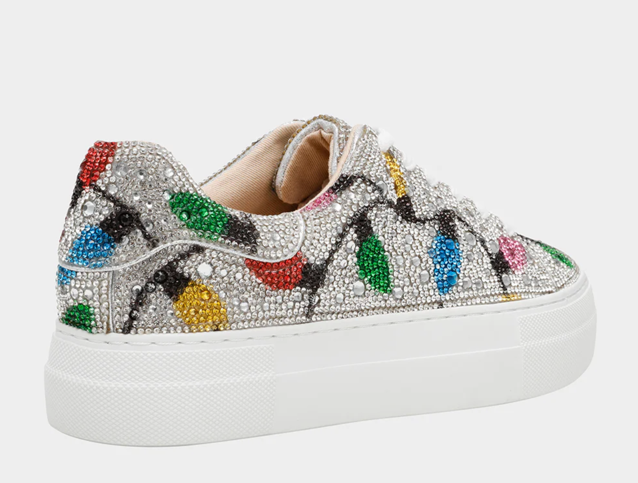 SIDNY Adult Holiday Lights Sneaker Shoes by Betsey Johnson Robin Boutique