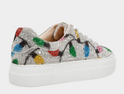SIDNY Adult Holiday Lights Sneaker Shoes by Betsey Johnson Robin Boutique