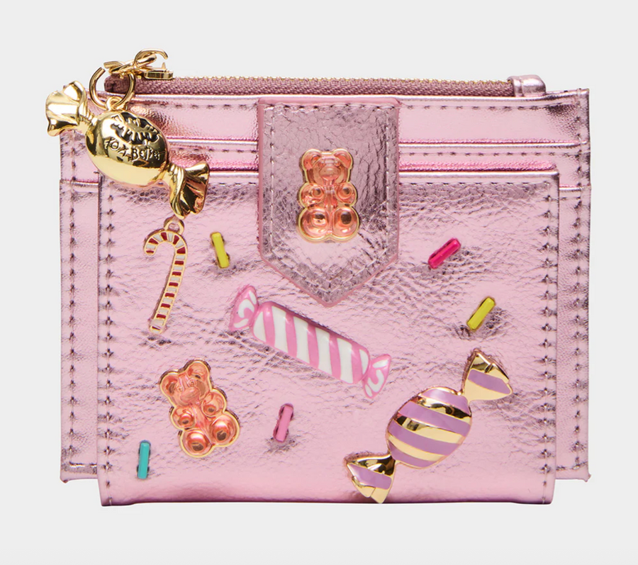 Betsey Johnson Candy in Pink Bifold Wallet Robin Boutique