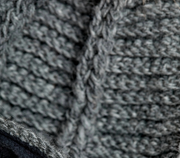 Brecken Gray Knit Pom Knit Beanie By Many Hands Robin Boutique